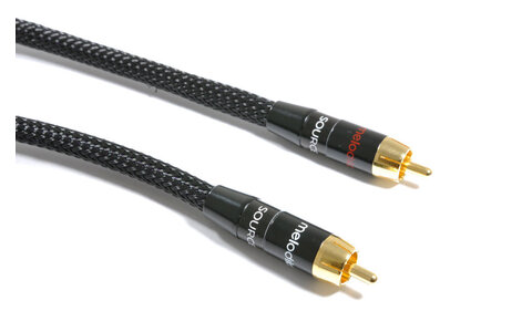 Melodika MD2RD50 Black Edition Przewód Interkonekt 2 x RCA-RCA 5,0m 