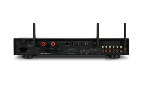 Audiolab 6000A Play Czarny Wzmacniacz Stereofoniczny z Funkcjami Sieciowymi 