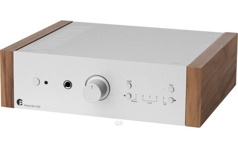 Pro-Ject Stereo Box DS2 Wood Srebrny-Orzech Wzmacniacz Stereofoniczny