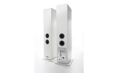 Argon Audio FORTE A55 Białe Aktywne Kolumny Podłogowe tył