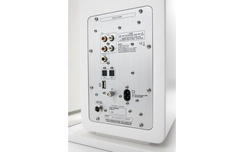 Argon Audio FORTE A55 Białe Aktywne Kolumny Podłogowe panel sterowania