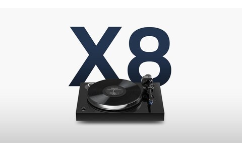 Czarny Gramofon analogowy BEZ WKŁADKI Pro-Ject X8