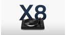 Czarny Gramofon analogowy BEZ WKŁADKI Pro-Ject X8
