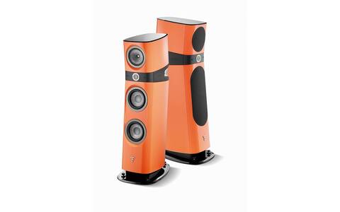 Pomarańczowe Kolumny Podłogowe Focal Sopra N°3 No3