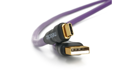 Przewód USB 2.0 typu A-C Melodika MDUAC20 Purple Rain