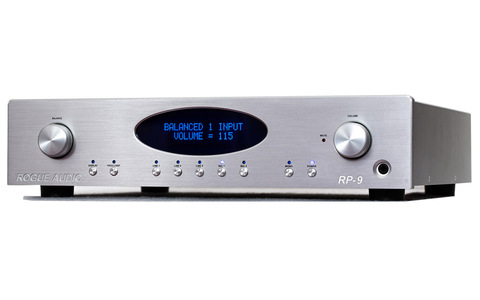 Przedwzmacniacz Stereo Rogue Audio RP-9 Srebrny front
