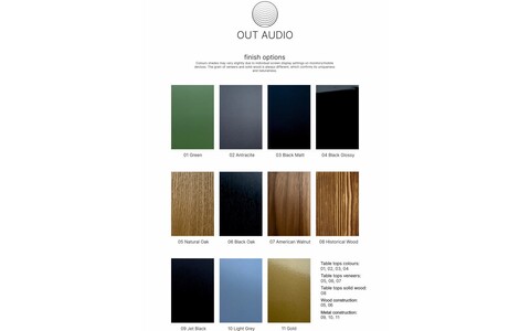 Stolik Hi-Fi Out Audio HiFi rack MODEL 030 colours