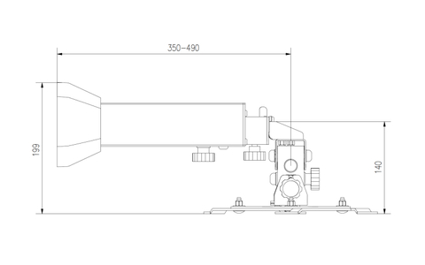 Uchwyt Do Projektora Edbak WPMV-JVC-RS490 Biały Salon Poznań Wrocław 3