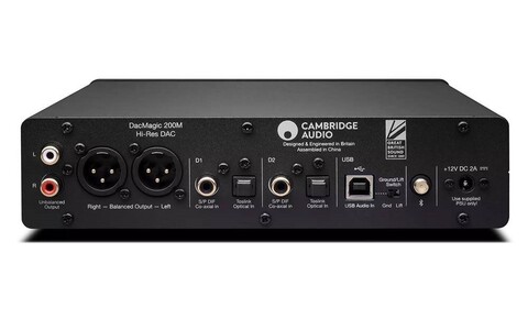 Przetwornik DAC Cambridge Audio DacMagic 200M Black Edition Czarny Salon Poznań Wrocław --- EISA 2021/2022 --- rear