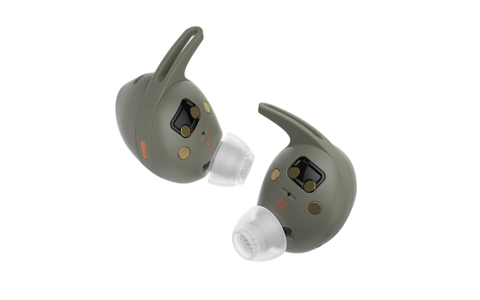 Bezprzewodowe Słuchawki z ANC Sennheiser MOMENTUM Sport Oliwkowe Salon Poznań Wrocław rear