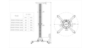 Uchwyt do Projektora Suprema Spider Strong 4060 Srebrny