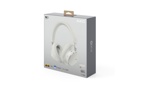 Hybrydowe Słuchawki Nauszne AKG N9 Białe