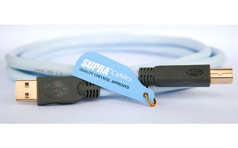 Supra Ice Blue USB 2.0 A-Mini B Kabel USB 1m