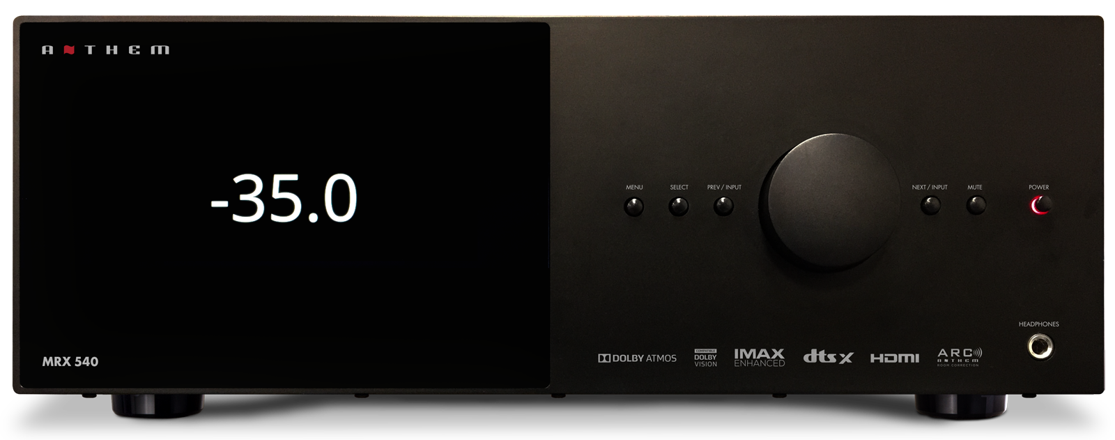 Amplituner Kina Domowego Anthem MRX 540 8K  - przód urządzenia