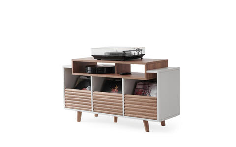 Stolik Oslo Vinyl 1200 Biały Dąb HiFi
