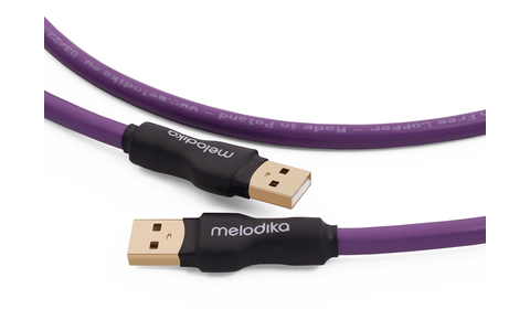 Przewód USB 2.0 typu A-A  Melodika MDUAA60 Purple 6.0m 