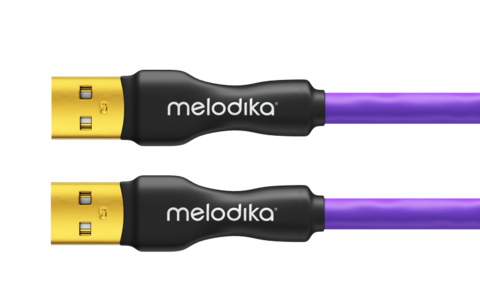 Przewód USB 2.0 typu A-A  Melodika MDUAA60 Purple 6.0m 