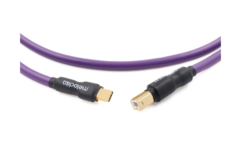 Przewód USB 2.0 typu C-B Melodika MDUCB35 Purple 3,5m