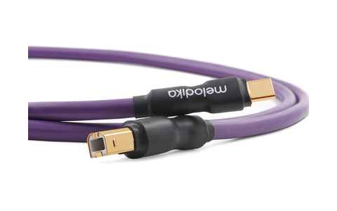 Przewód USB 2.0 typu C-B Melodika MDUCB50 Purple 5,0m 