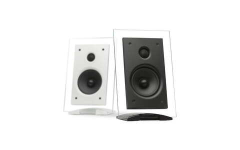 Przezroczysty Głośnik Podstawkowy On Wall Waterfall Audio Hurricane Evo