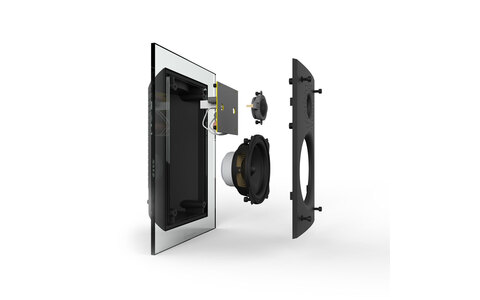 Przezroczysty Głośnik Podstawkowy On Wall Waterfall Audio Hurricane Evo