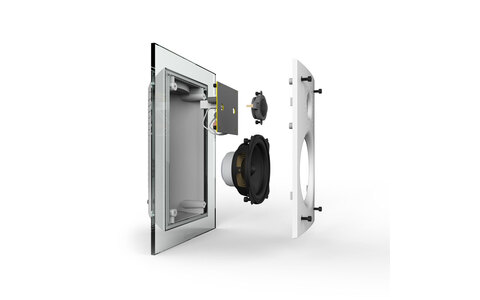 Przezroczysty Głośnik Podstawkowy On Wall Waterfall Audio Hurricane Evo