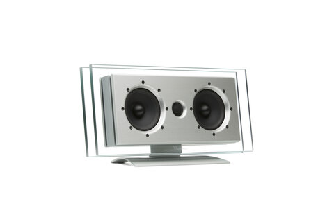 Przezroczysty Głośnik Podstawkowy On Wall Waterfall Audio Elora Evo Center