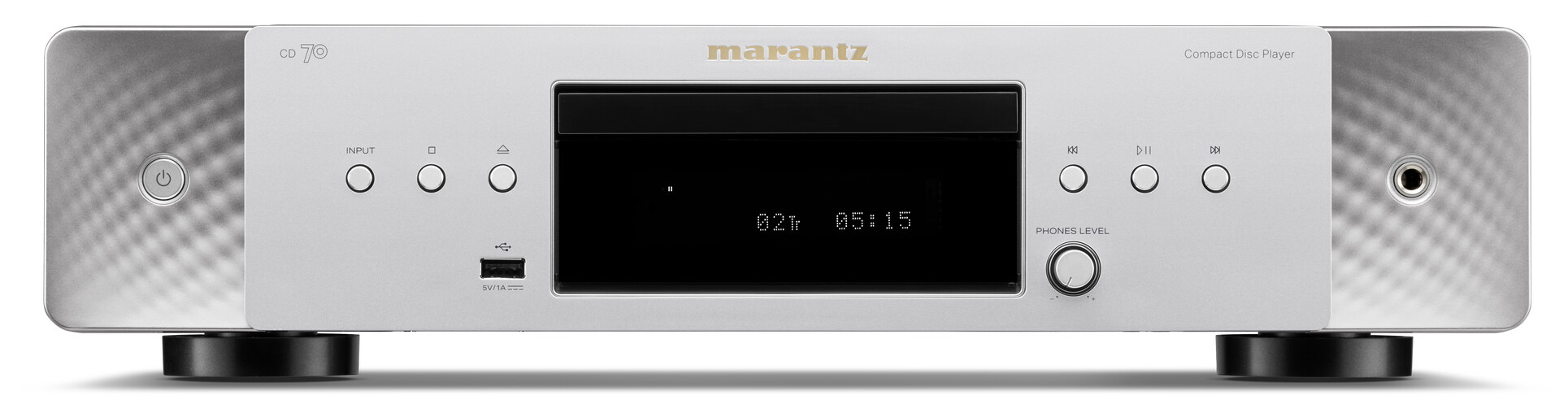 Odtwarzacz CD z Przetwornikiem DAC Marantz CD 70 Srebrny - przód urządzenia