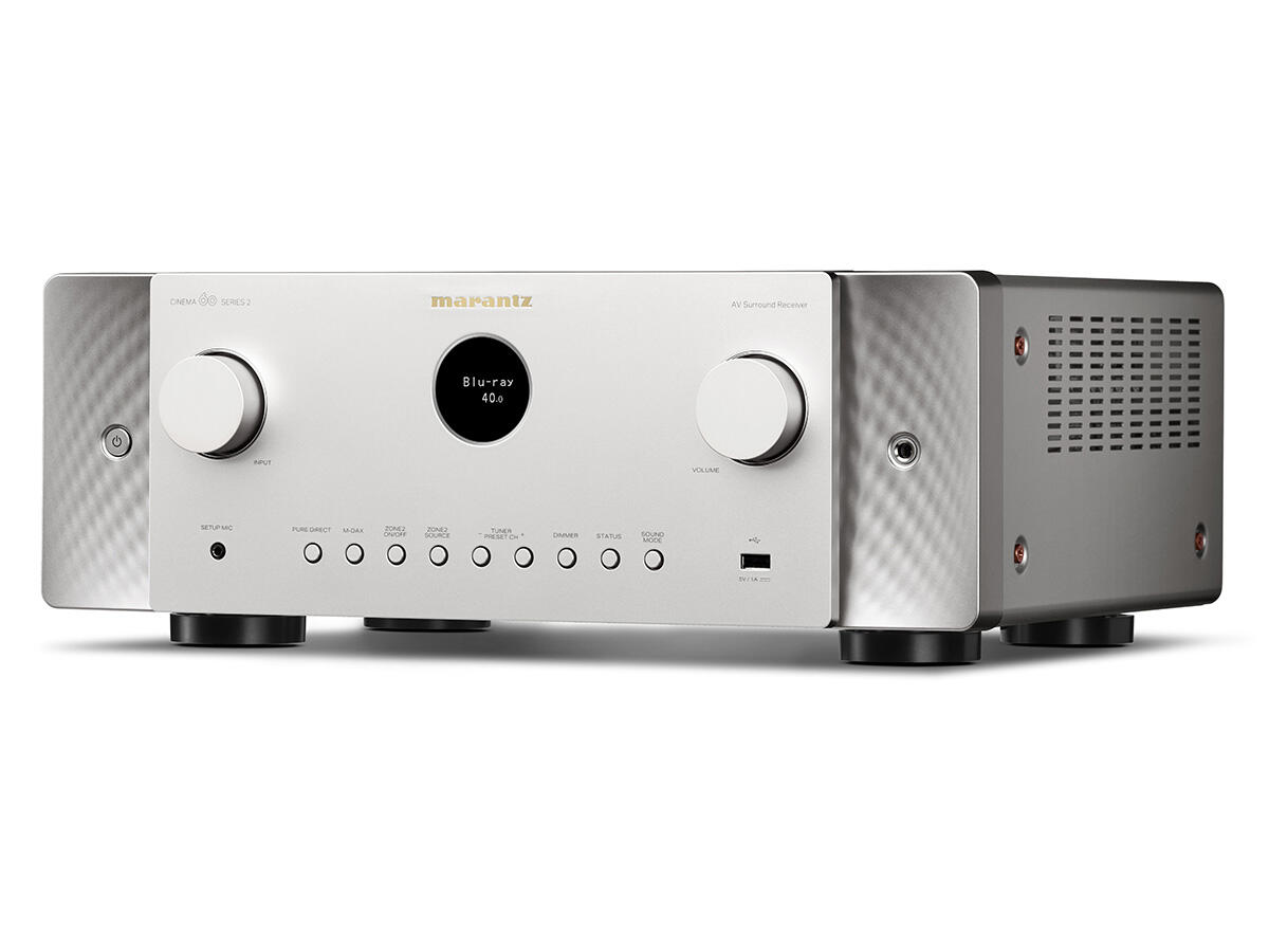 Amplituner Kina Domowego 7.2 z DAB+ Marantz CINEMA 60 DAB S2 Srebrny - przód urządzenia