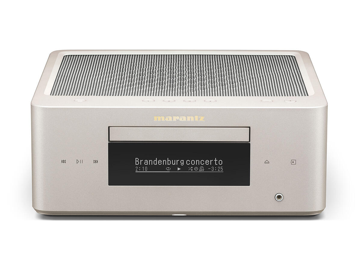Kompaktowy System Stereo All-in-One Marantz M-CR60n DAB Złoty - przód urządzenia